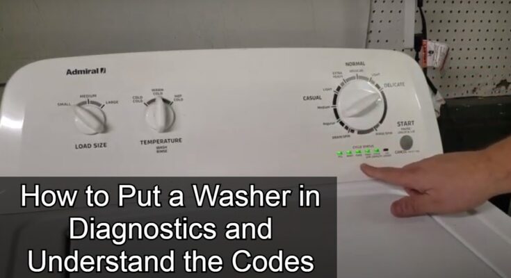 Admiral Washer Troubleshooting