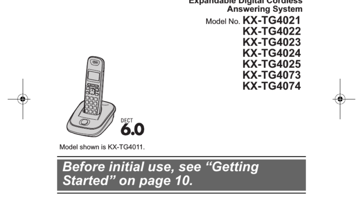 Panasonic Phone Troubleshooting Manual