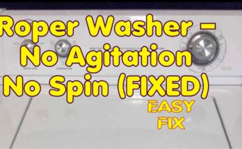 Roper Washer Troubleshooting