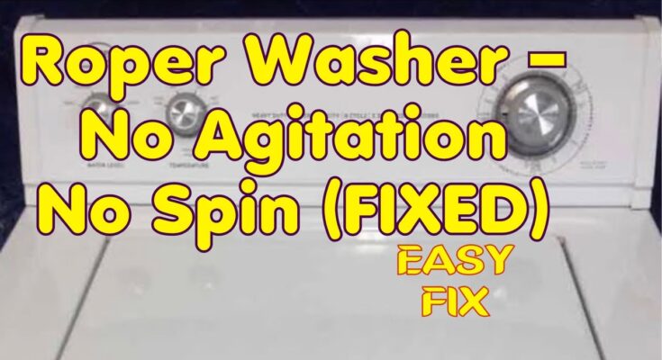 Roper Washer Troubleshooting